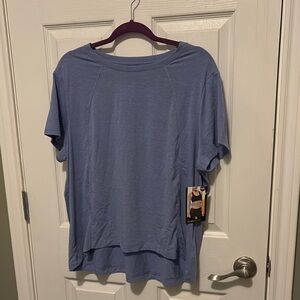Blue Short Sleeve Top